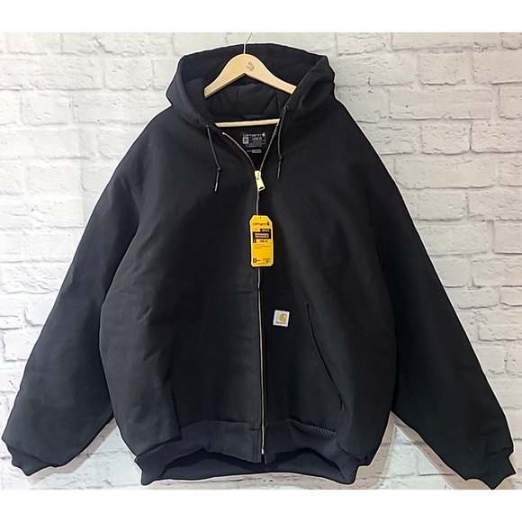 Carhartt Other - Carhartt Hooded Active Jacket Men's 3XL Tall Loose Fit Black Duck Insulated New